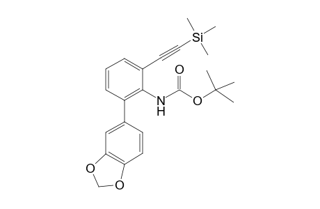 tert-Butyl 6-(3,4-Methylenedioxyphenyl)-2-(trimethylsilylethynyl)phenycarbamate