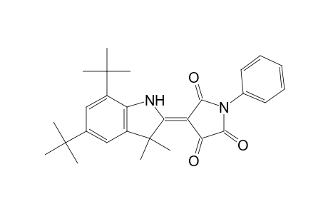 4-(5,7-di-t-butyl-3,3-dimethyl-2-indolinylidene)-1-phenyl-2,3,5-pyrrolidinetrione