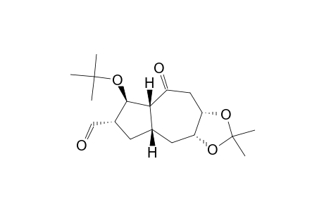 (1R*,4S*,8R*,10S*,12S*,13R*)-13-TERT.-BUTOXY-6,6-DIMETHYL-2-OXO-5,7-DIOXATRICYCLO-[8.3.0.0-(4,8)]-TRIDECANE-12-CARBALDEHYDE