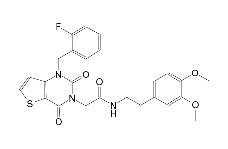 N-[2-(3,4-dimethoxyphenyl)ethyl]-2-(1-(2-fluorobenzyl)-2,4-dioxo-1,4-dihydrothieno[3,2-d]pyrimidin-3(2H)-yl)acetamide