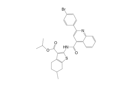 isopropyl 2-({[2-(4-bromophenyl)-4-quinolinyl]carbonyl}amino)-6-methyl-4,5,6,7-tetrahydro-1-benzothiophene-3-carboxylate