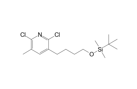 2,6-Dichloro-5-methyl-3-[4-[(t-butyldimethylsilyl)oxy)butyl]pyridine