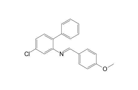 4-Chloro-N-(4-methoxybenzylidene)-1,1-biphenyl-2-amine