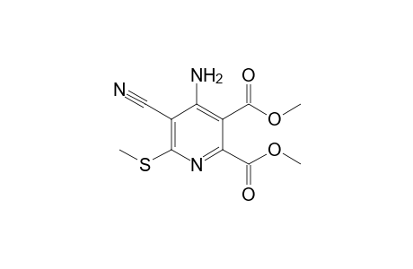 4-Amino-5-cyano-6-(methylthio)pyridine-2,3-dicarboxylic acid dimethyl ester