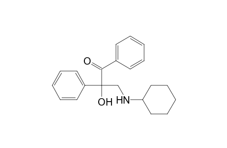 1-Propanone, 3-(cyclohexylamino)-2-hydroxy-1,2-diphenyl-