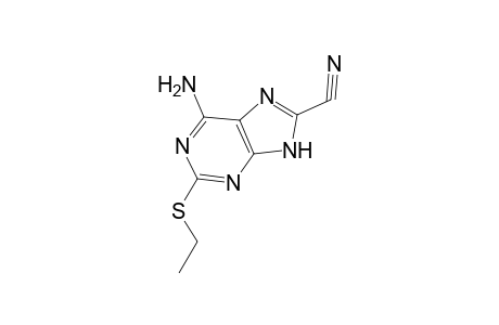 6-Amino-2-(ethylthio)-7H-purine-8-carbonitrile