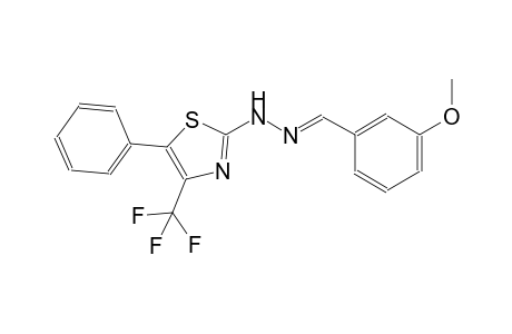 3-Methoxybenzaldehyde [5-phenyl-4-(trifluoromethyl)-1,3-thiazol-2-yl]hydrazone