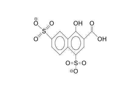 1-Hydroxy-4,7-disulfonato-2-naphthoic acid, dianion
