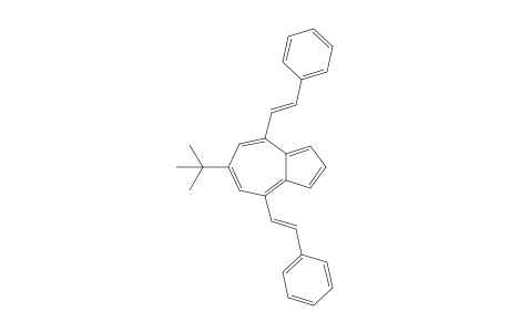 6-(t-Butyl)-4,8-bis[2'-phenylethenyl]-azulene