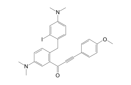 1-[5-(dimethylamino)-2-[4-(dimethylamino)-2-iodo-benzyl]phenyl]-3-(4-methoxyphenyl)prop-2-yn-1-one