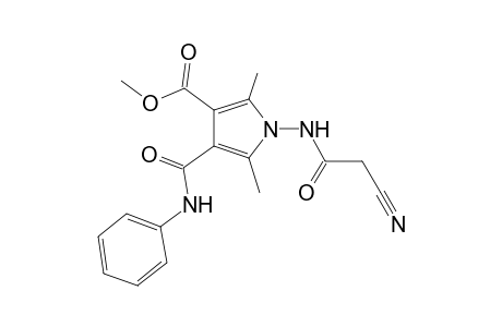 1-[(2-cyanoacetyl)amino]-2,5-dimethyl-4-(phenylcarbamoyl)pyrrole-3-carboxylic acid methyl ester