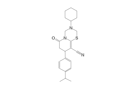 2H,6H-pyrido[2,1-b][1,3,5]thiadiazine-9-carbonitrile, 3-cyclohexyl-3,4,7,8-tetrahydro-8-[4-(1-methylethyl)phenyl]-6-oxo-