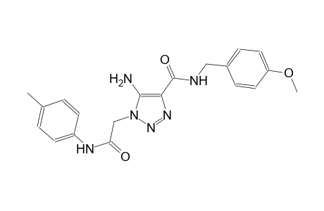 5-amino-N-(4-methoxybenzyl)-1-[2-oxo-2-(4-toluidino)ethyl]-1H-1,2,3-triazole-4-carboxamide