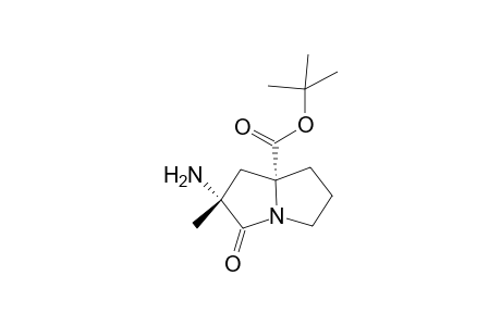 tert-Butyl (2R*,7aR*)-2-Amino-2-methyl-3-oxo-tetrahydro-1H-pyrrolizine-7a(5H)-carboylate