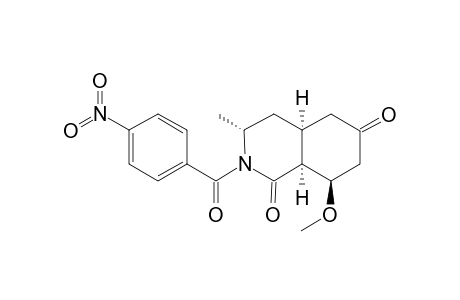 (3R,4aS,8R,8aS)-8-methoxy-3-methyl-2-(4-nitrobenzoyl)-4,4a,5,7,8,8a-hexahydro-3H-isoquinoline-1,6-dione