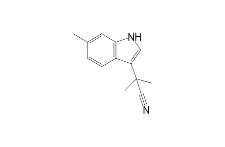 2-Methyl-2-(6-methyl-1H-indol-3-yl)propanenitrile