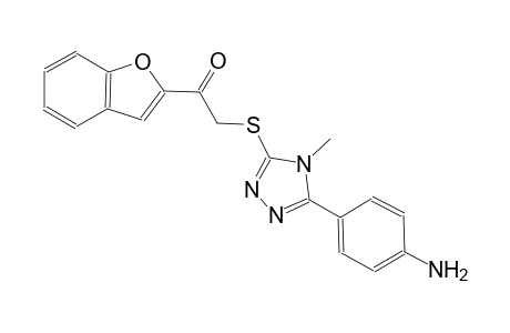 ethanone, 2-[[5-(4-aminophenyl)-4-methyl-4H-1,2,4-triazol-3-yl]thio]-1-(2-benzofuranyl)-