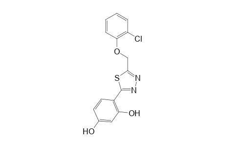 5-(2-Chlorophenoxymethyl)-2-(2,4-dihydroxyphenyl)-1,3,4-thiadiazole