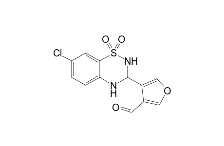 4-[7'-Chloro-1',1'-dioxo-3',4'-dihydro-2H-(1,2,4)-benzothiadiazin-3'-yl]furan-3-carbaldehyde