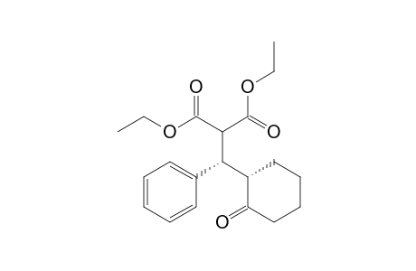 Propanedioic acid, [(2-oxocyclohexyl)phenylmethyl]-, diethyl ester, [S-(R*,R*)]-