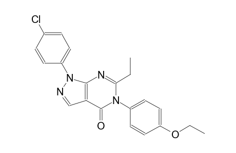 4H-pyrazolo[3,4-d]pyrimidin-4-one, 1-(4-chlorophenyl)-5-(4-ethoxyphenyl)-6-ethyl-1,5-dihydro-