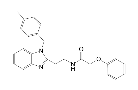 acetamide, N-[2-[1-[(4-methylphenyl)methyl]-1H-benzimidazol-2-yl]ethyl]-2-phenoxy-
