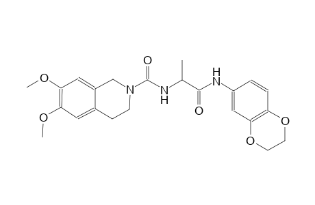 2(1H)-isoquinolinecarboxamide, N-[(1S)-2-[(2,3-dihydro-1,4-benzodioxin-6-yl)amino]-1-methyl-2-oxoethyl]-3,4-dihydro-6,7-dimethoxy-