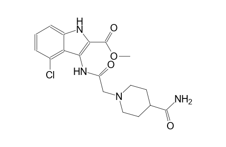 methyl 3-({[4-(aminocarbonyl)-1-piperidinyl]acetyl}amino)-4-chloro-1H-indole-2-carboxylate