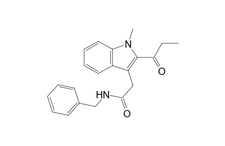 2-(1-Methyl-2-propionyl-1H-indol-3-yl)-N-benzylacetamide