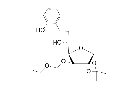 (1'R)-1,2-o-Isopropylidene-6-deoxy-3-o-ethoxymethyl-6-C-(hydroxyphenylmethyl)-.alpha.,D-glucofuranose