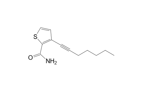 3-(Hept-1-ynyl)thiophene-2-carboxamide