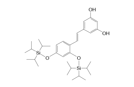(E)-3,5-Dihydroxy-2',4'-bis(triisopropylsiloxy)stilbene
