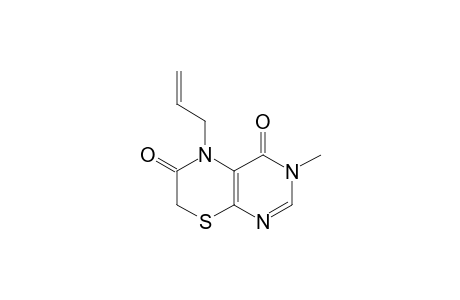 4H-Pyrimido[4,5-b][1,4]thiazine-4,6(7H)-dione, 3,5-dihydro-3-methyl-5-(2-propenyl)-