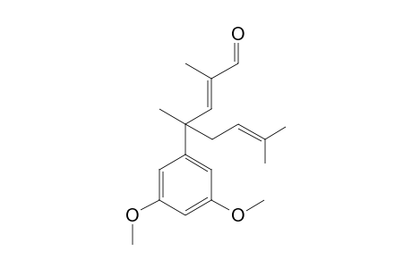 (E)-4-(3,5-Dimethoxyphenyl)-2,4,7-trimethyloct-2,6-dienal