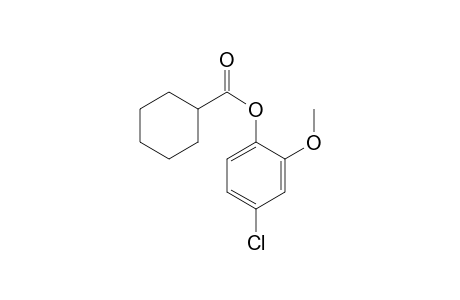 Cyclohexanecarboxylic acid, 2-methoxy-4-chlorophenyl ester