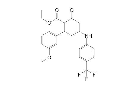 2-keto-6-(3-methoxyphenyl)-4-[4-(trifluoromethyl)anilino]cyclohex-3-ene-1-carboxylic acid ethyl ester