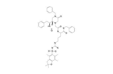 N-[2-[4-BENZYL-(2S)-[(1S)-AMINO-2-PHENYLETHYL]-5-OXO-PIPERAZIN-1-YL]-ACETYL]-ARG(PBF)-NH-BN-HYDROCHLORIDE