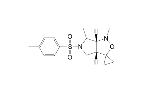 (3'aR,6'aR)-1',6'-Dimethyl-5'-tosyl-spiro[cyclopropane-1,3'-hexahydro-4H-pyrrolo[3,4-c]isoxazole]