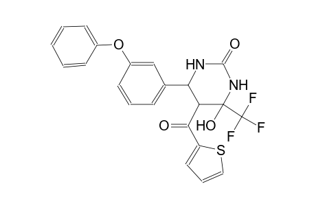 2(1H)-pyrimidinone, tetrahydro-4-hydroxy-6-(3-phenoxyphenyl)-5-(2-thienylcarbonyl)-4-(trifluoromethyl)-