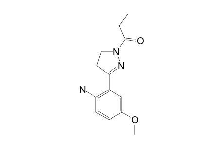 1-ETHYLCARBONYL-3-(2-AMINO-5-METHOXYPHENYL)-4,5-DIHYDRO-1H-PYRAZOLE