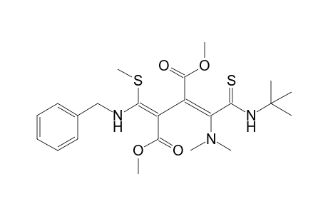 Dimethyl 1-(benzylamino)-4-(tert-butylthiocarbomoyl)-4-(dimethylamino)-1-(methylthio)butadiene-2,3-dicarboxylate