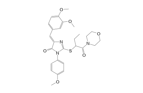 4H-imidazol-4-one, 5-[(3,4-dimethoxyphenyl)methylene]-3,5-dihydro-3-(4-methoxyphenyl)-2-[[1-(4-morpholinylcarbonyl)propyl]thio]-, (5Z)-