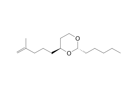 1,3-Dioxane, 4-(4-methyl-4-pentenyl)-2-pentyl-, trans-(.+-.)-