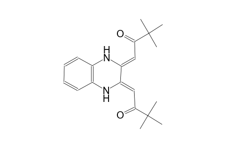 (1Z)-1-[(3Z)-3-(3,3-dimethyl-2-oxobutylidene)-1,4-dihydro-2-quinoxalinylidene]-3,3-dimethyl-2-butanone