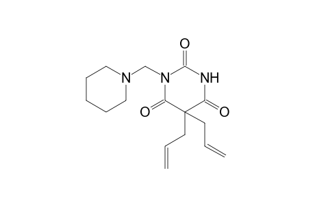 5,5-diallyl-1-(piperidinomethyl)barbituric acid