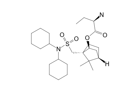 Butanoic acid, 2-amino-, 1-[[(dicyclohexylamino)sulfonyl]methyl]-7,7-dimethylbicyclo[2.2.1]hept-2-yl ester, [1S-[1.alpha.,2.beta.(R*),4.beta.]]-