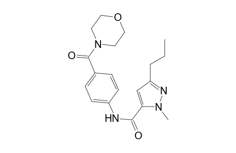 1-Methyl-N-[4-(morpholin-4-ylcarbonyl)phenyl]-3-propyl-1H-pyrazole-5-carboxamide