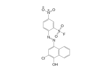 Benzenesulfonyl fluoride, 2-[2-(3-chloro-4-hydroxy-1-naphthalenyl)diazenyl]-5-nitro-