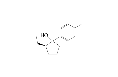 1-(p-methylphenyl)-t-2-ethylcyclopentan-r-1-ol