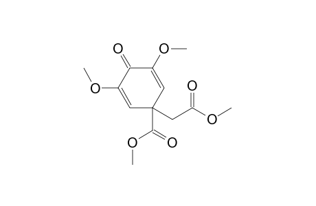 Methyl 2-[3',5'-dimethoxy-1'-(methoxycarbonyl)-4'-oxo-2',5'-cyclohexadienyl]-acetate